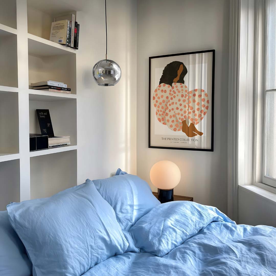 Mooie Gestipte Silhouet Poster-WallArtistic