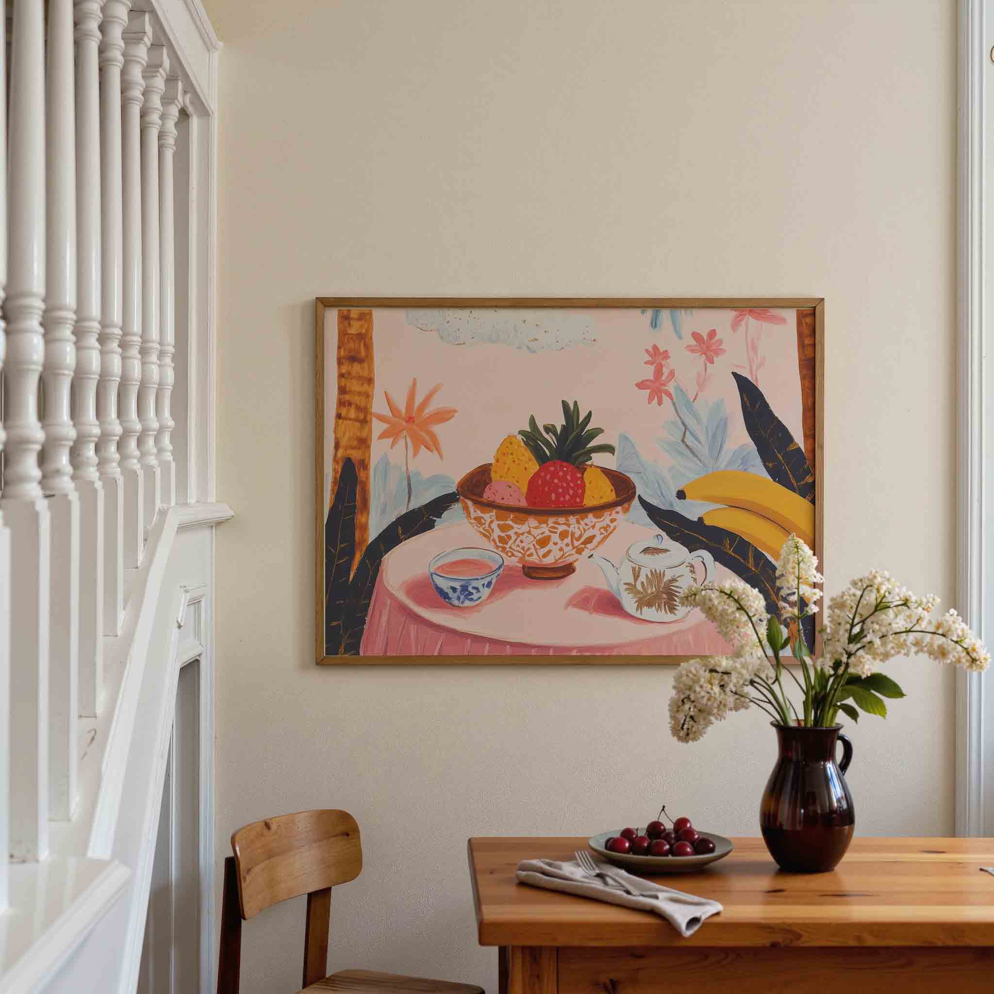 Fruit en bloemen Poster