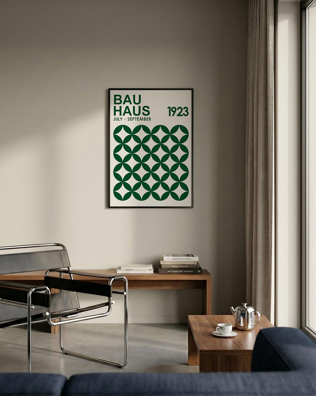 Cirkelpatroon en tekst Poster