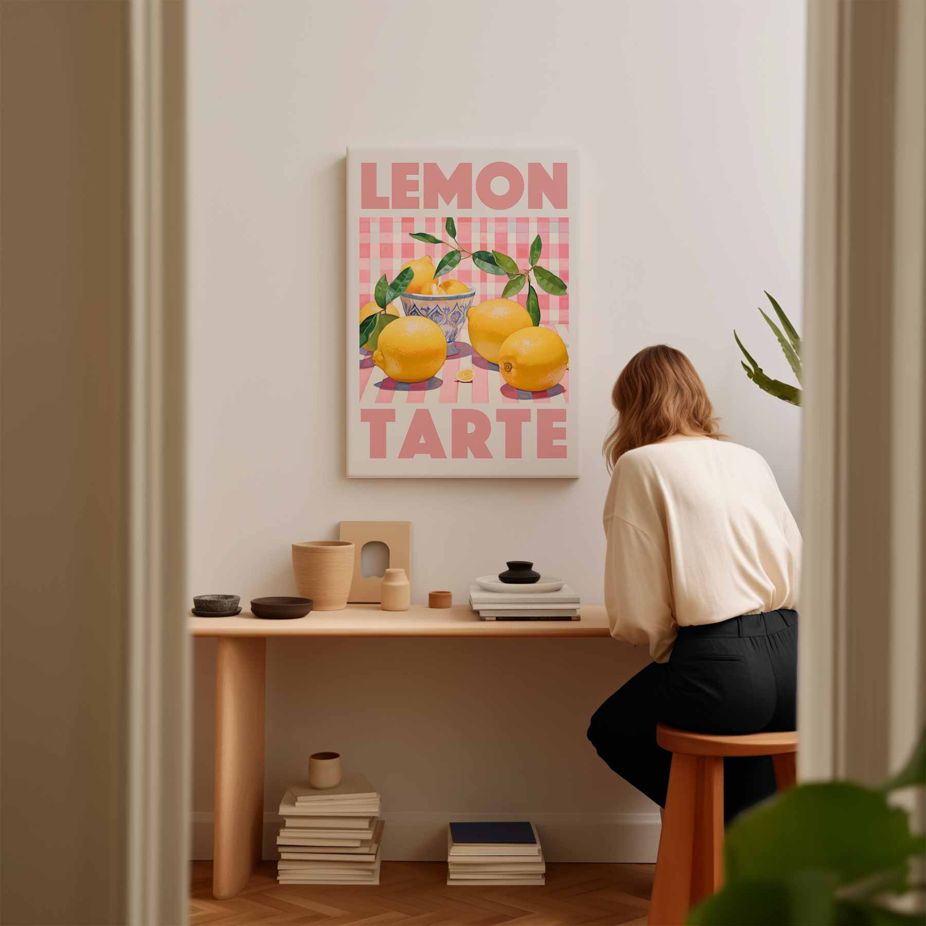 Citroen Tarte Kunstwerk-canvas-dibond-plexiglas-wanddecoratie-WallArtistic