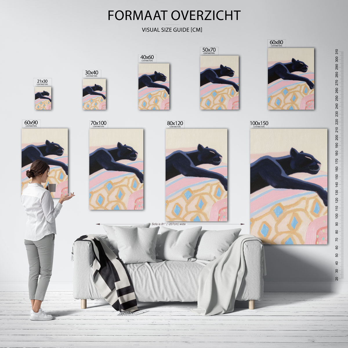 Slapende panter Poster