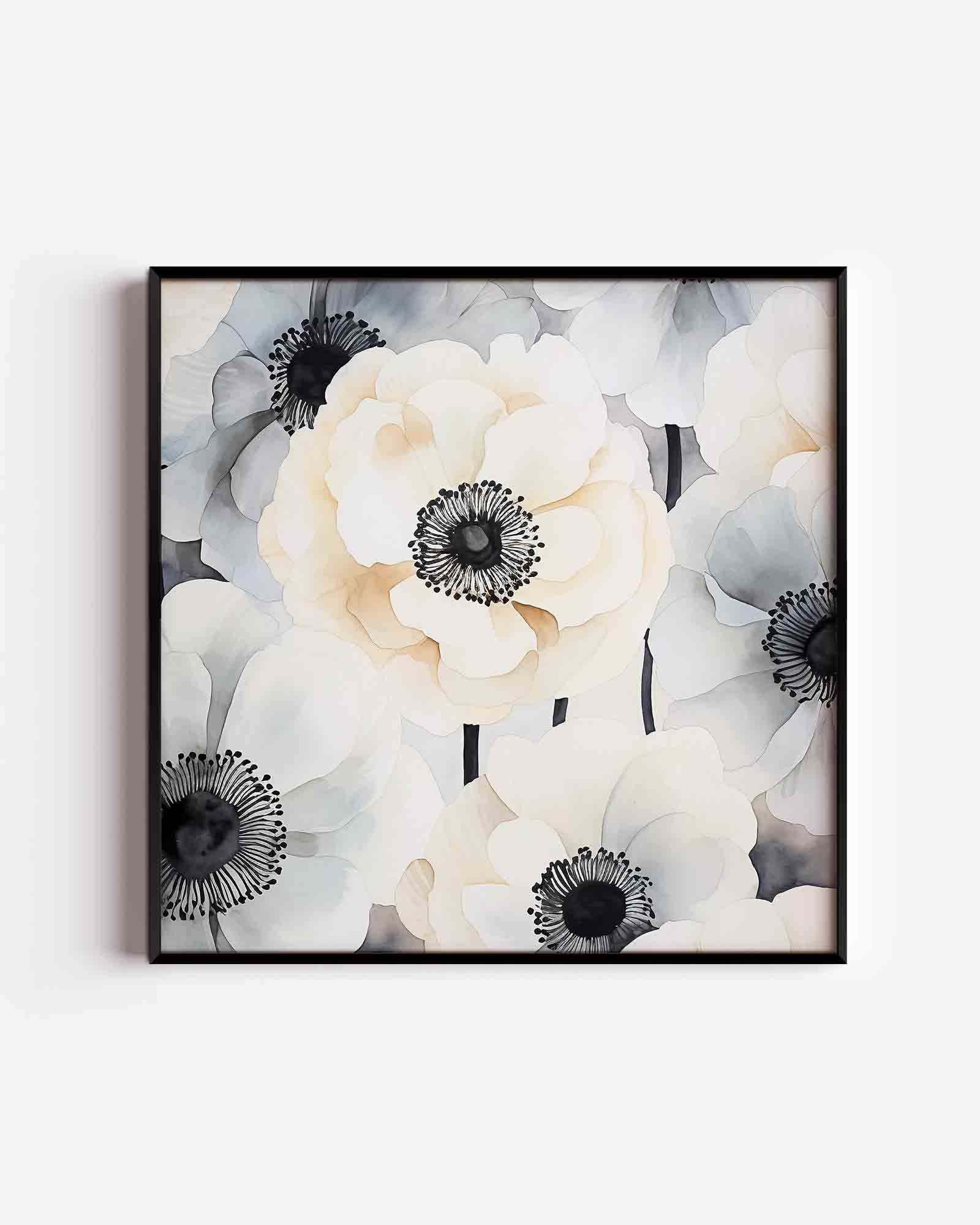 Bloemen in zachte tinten Poster