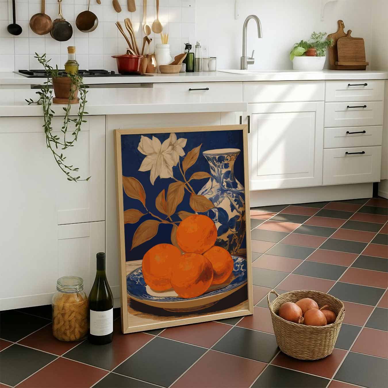 Tijdloze Sinaasappel Stilleven Poster-WallArtistic
