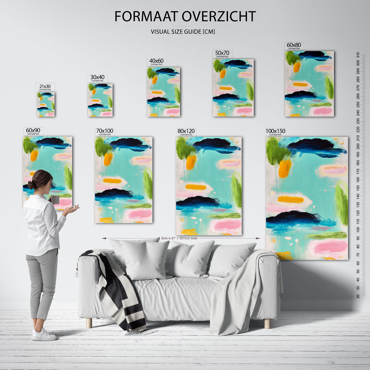 Abstracte vormen Poster