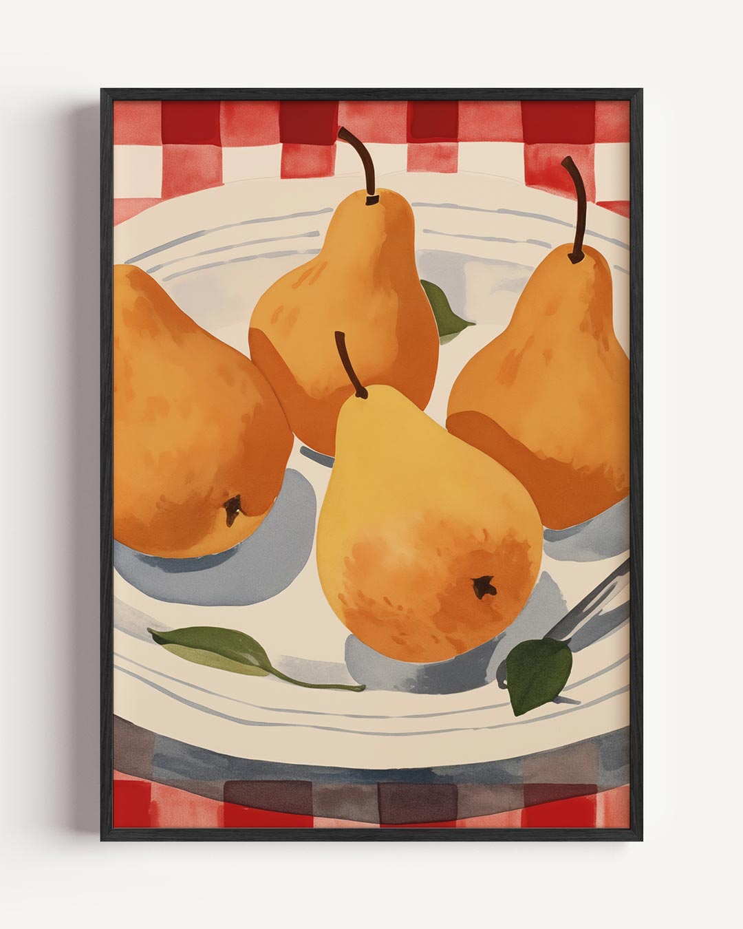 Kleurrijke Perentaart Poster-WallArtistic