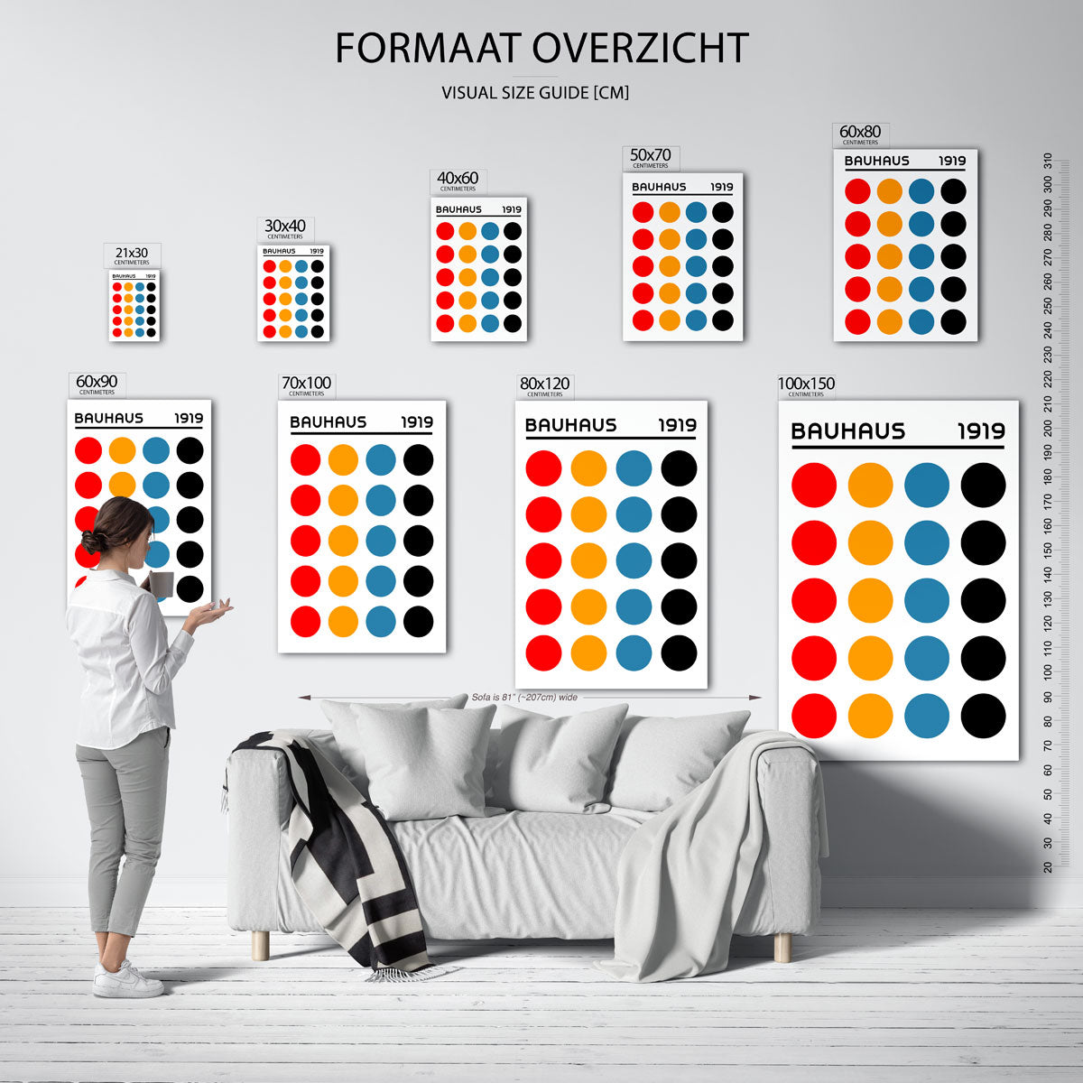Cirkelritme en kleur Poster