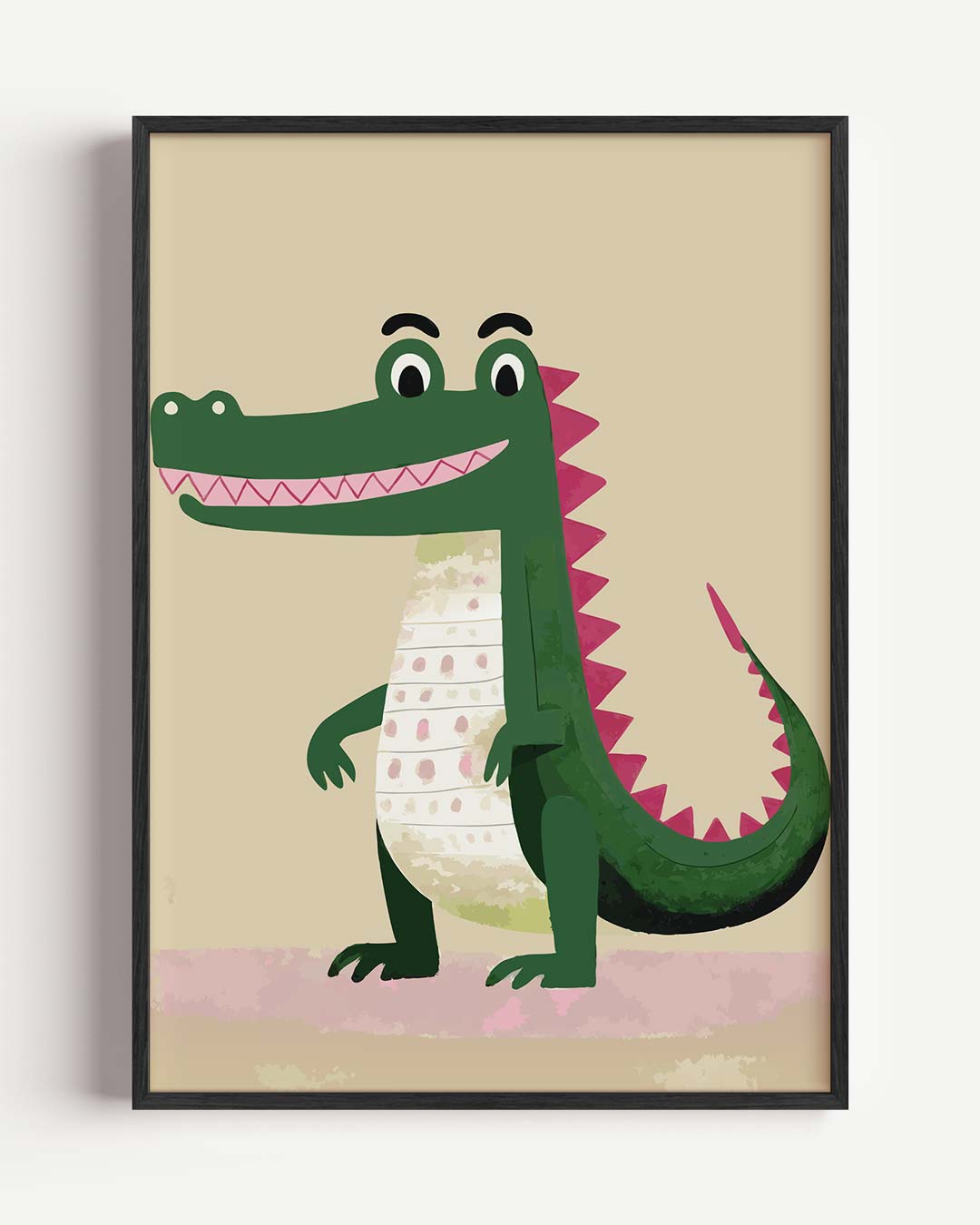 Schattige Krokodil Kinderkamerposter-WallArtistic
