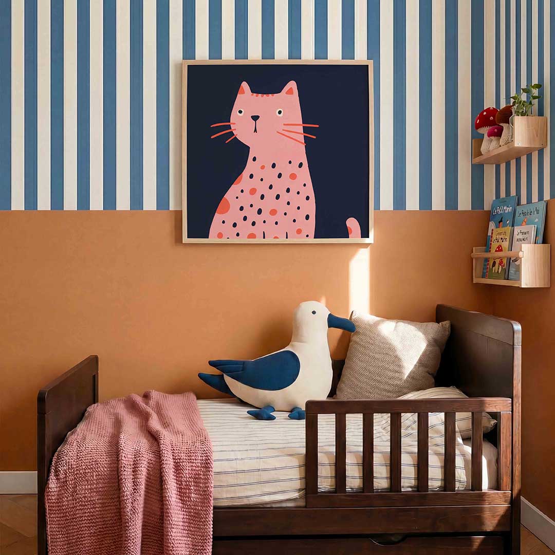 Roze kat Poster