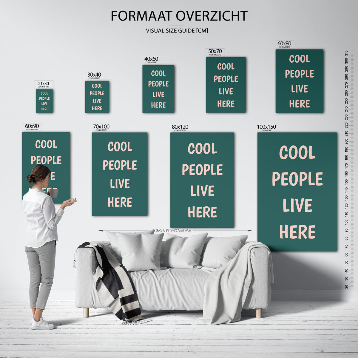Cool people live here Poster