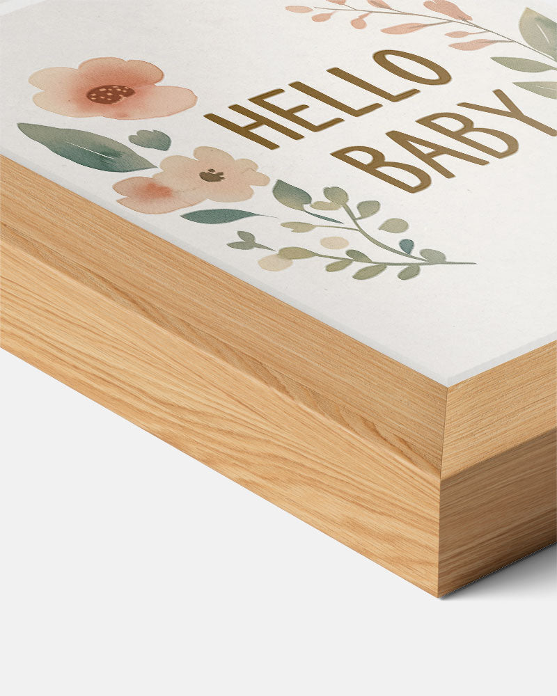 Speelse Baby Bloemenposter-WallArtistic