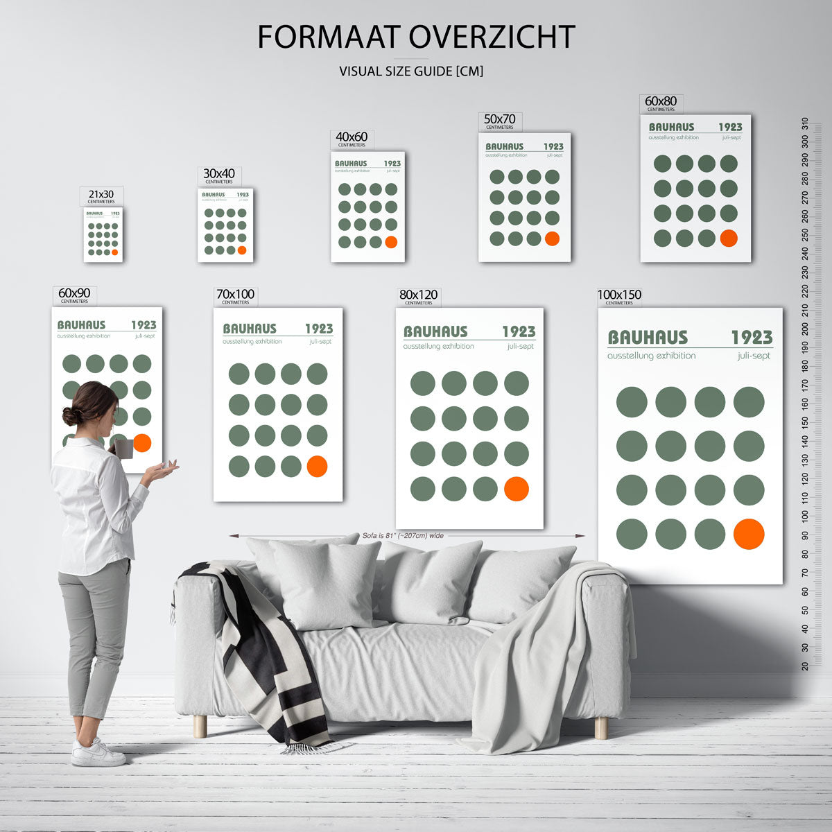 Cirkelpatroon en kleur Poster
