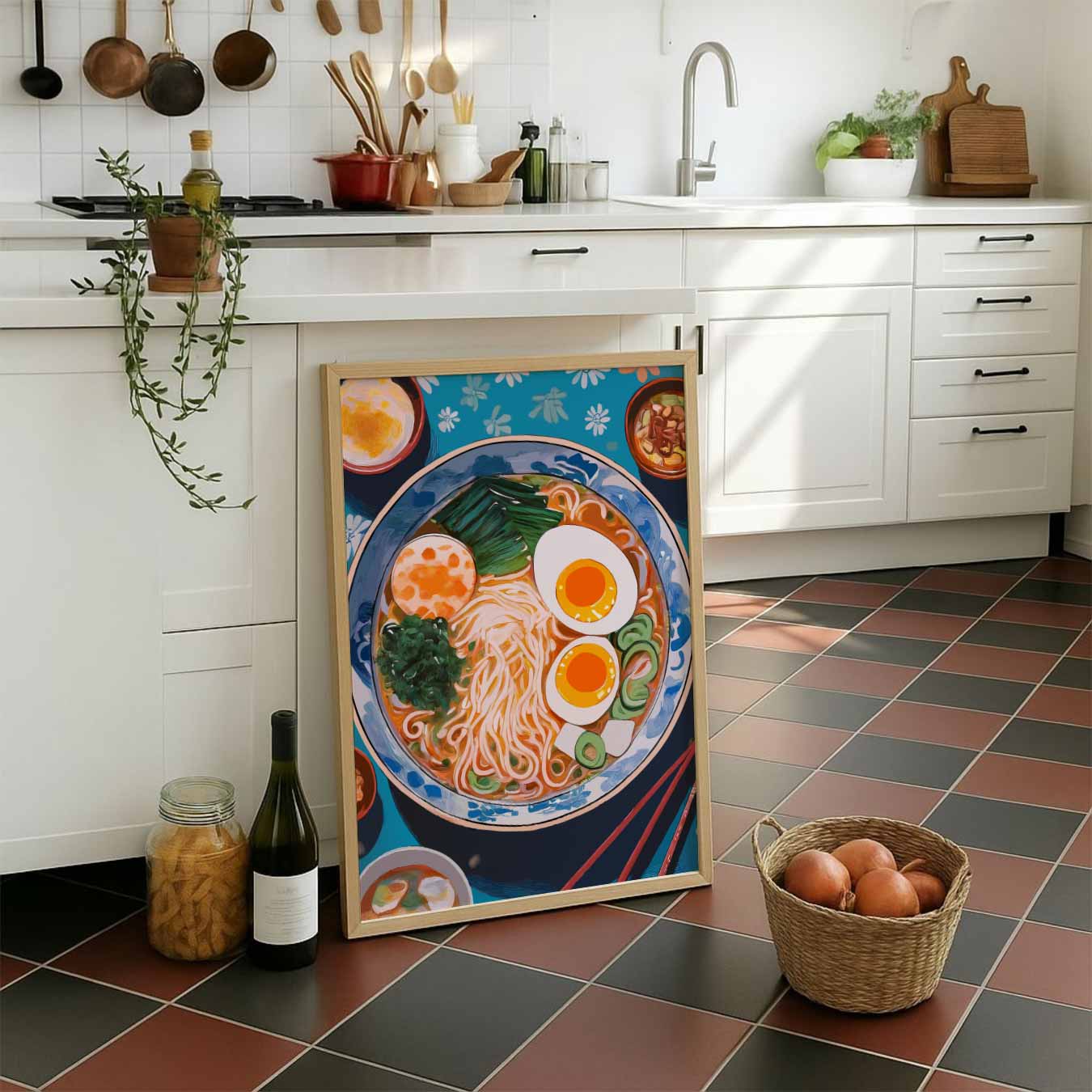 Kleurrijke Ramen Poster-WallArtistic