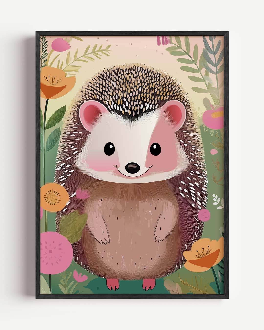 Schattige Egel Tuinposter-WallArtistic