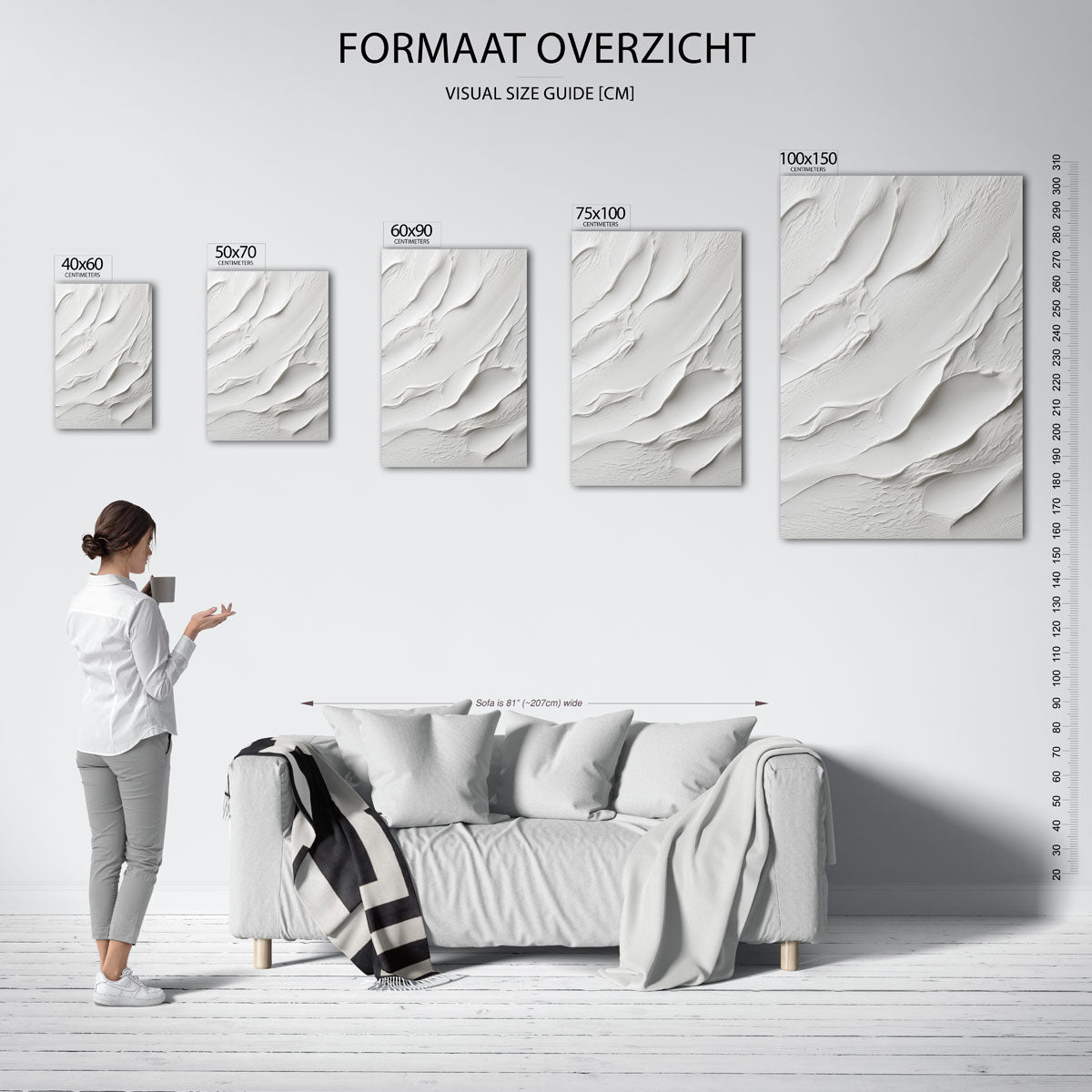 Organische texturen Kunstwerk