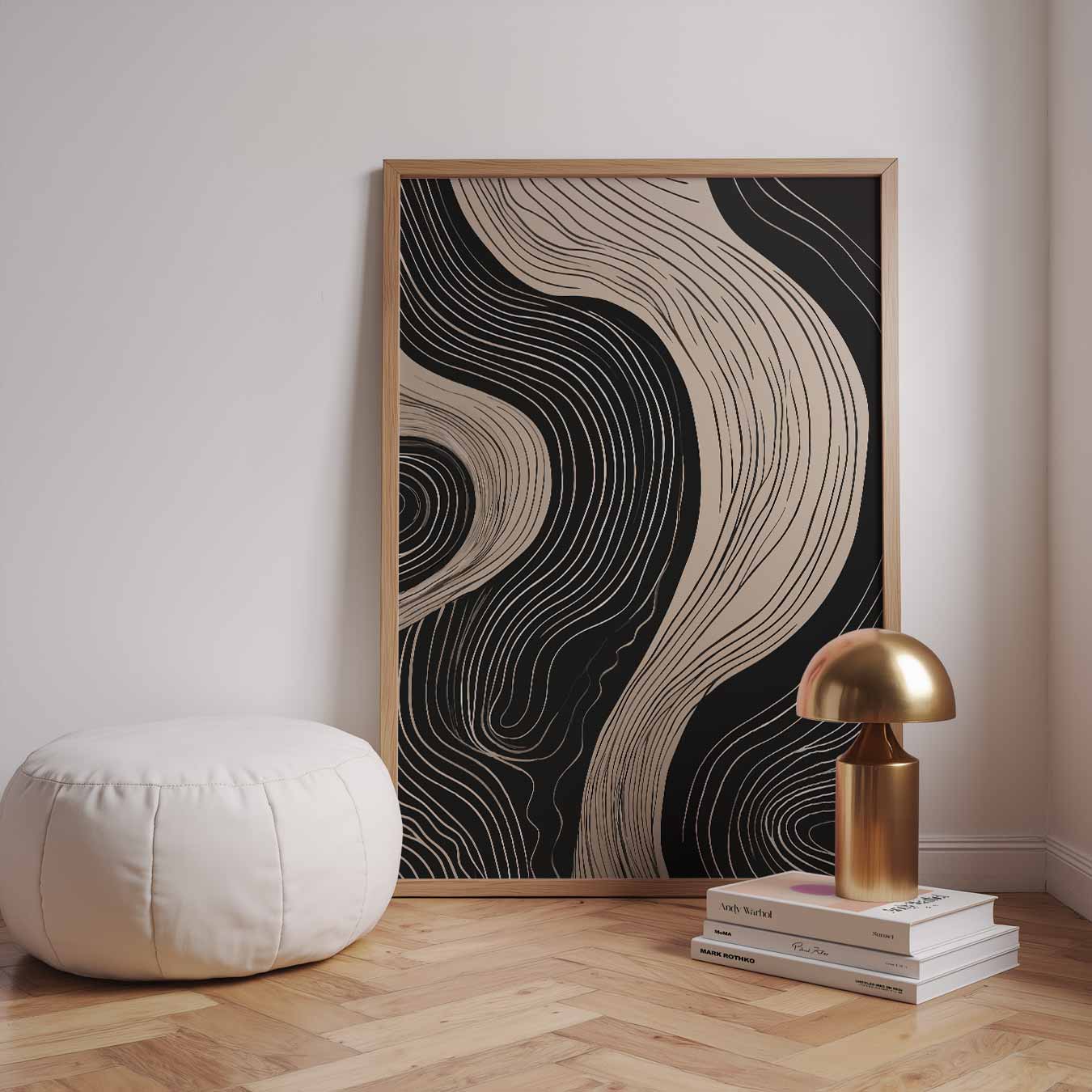 Golvende Abstractie Poster-WallArtistic