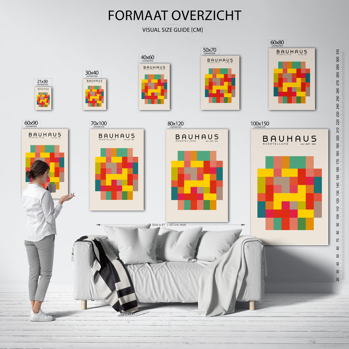 Vorm en kleurvlakken Poster