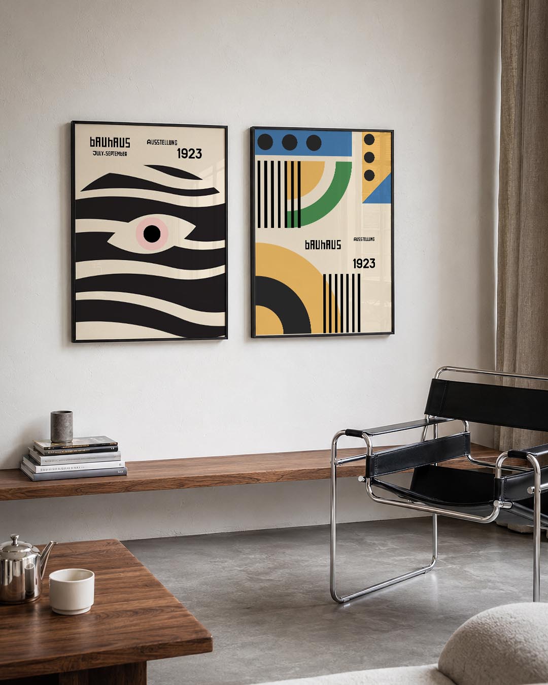Golvend lijnenspel Posterset