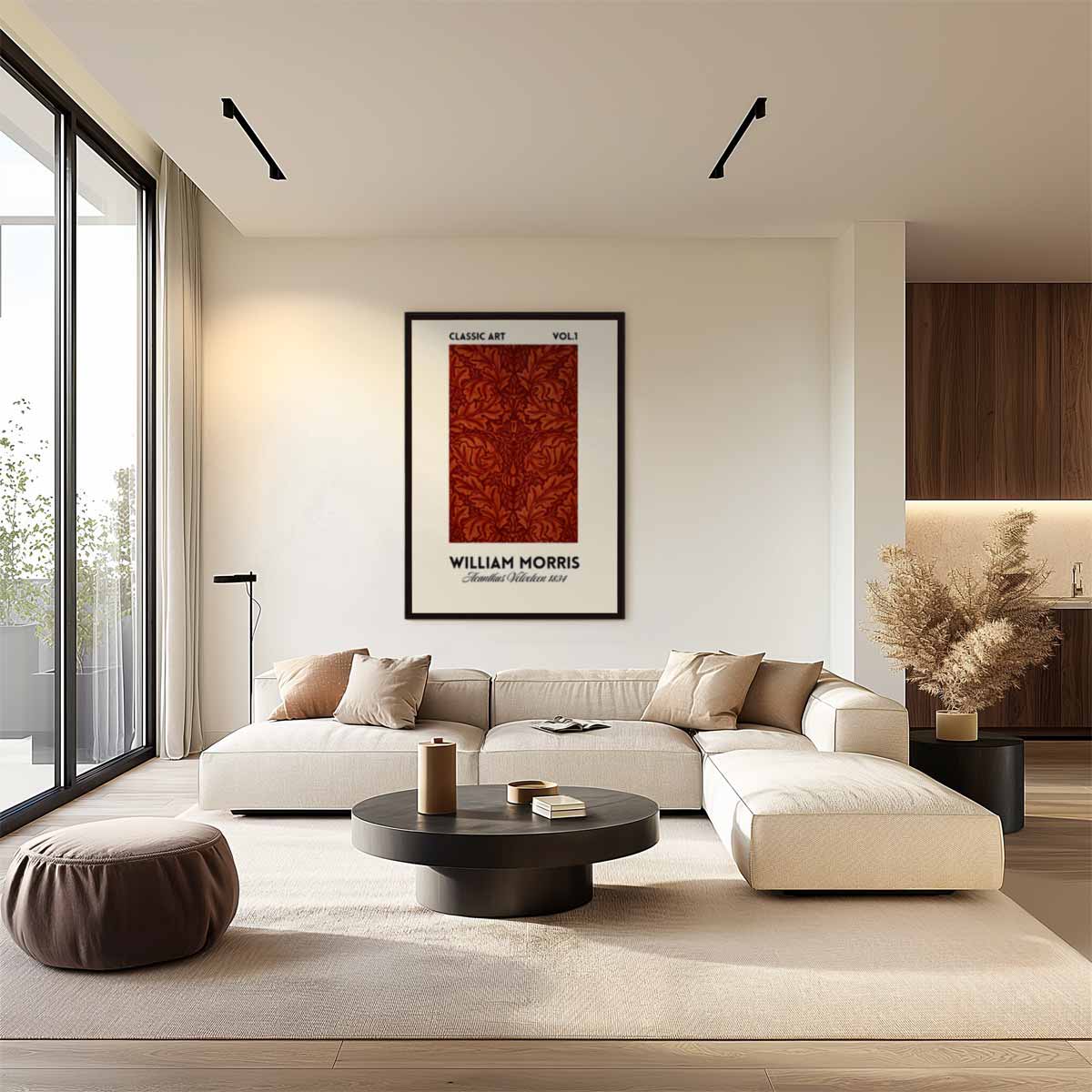 Klassieke Acanthus Print Kunstwerk-canvas-dibond-plexiglas-wanddecoratie-WallArtistic