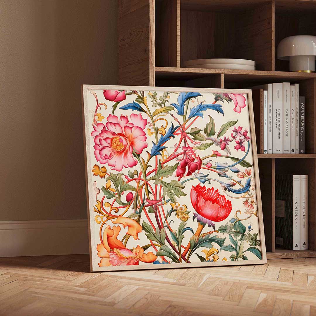 Bloemen en bladeren Poster