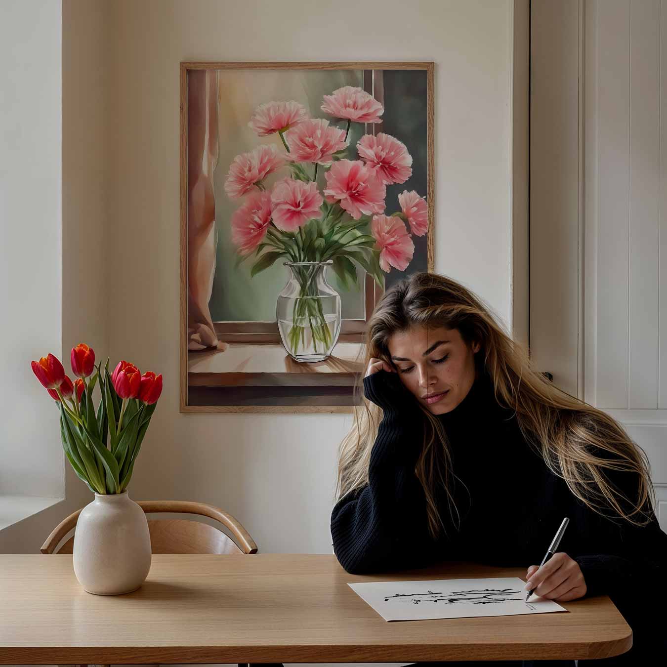 Vrolijke Bloemenpracht Poster-WallArtistic