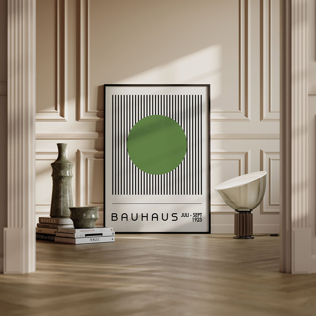 Lijnen en cirkel Poster