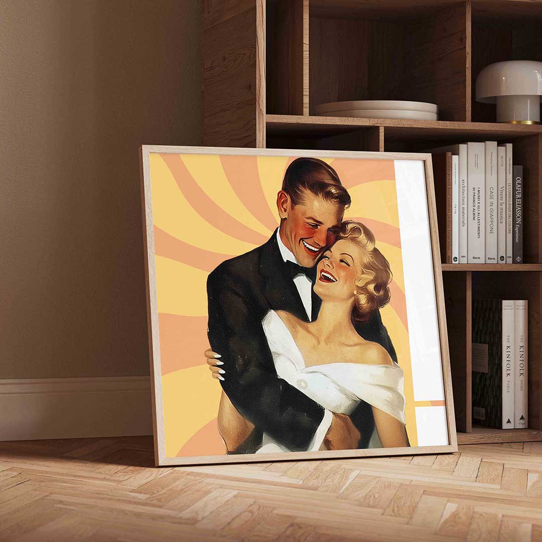 Lachend koppel Poster