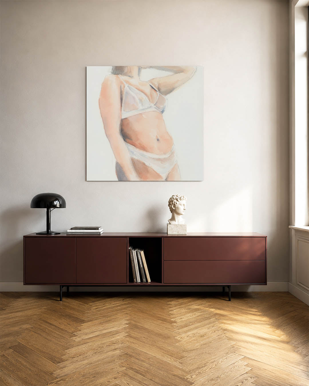 Zachte lichaamsvormen Kunstwerk