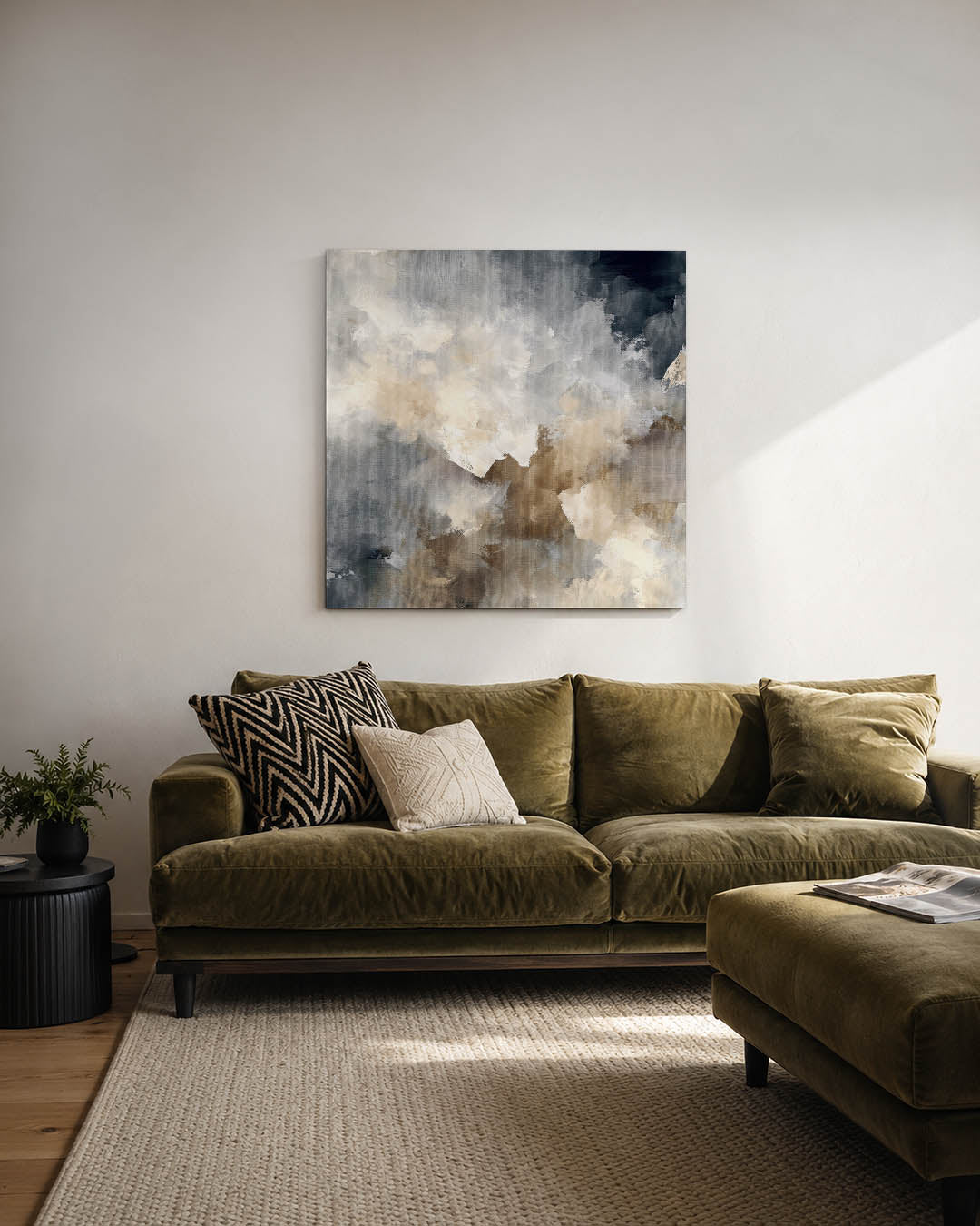 Dromerige kleurencompositie Kunstwerk