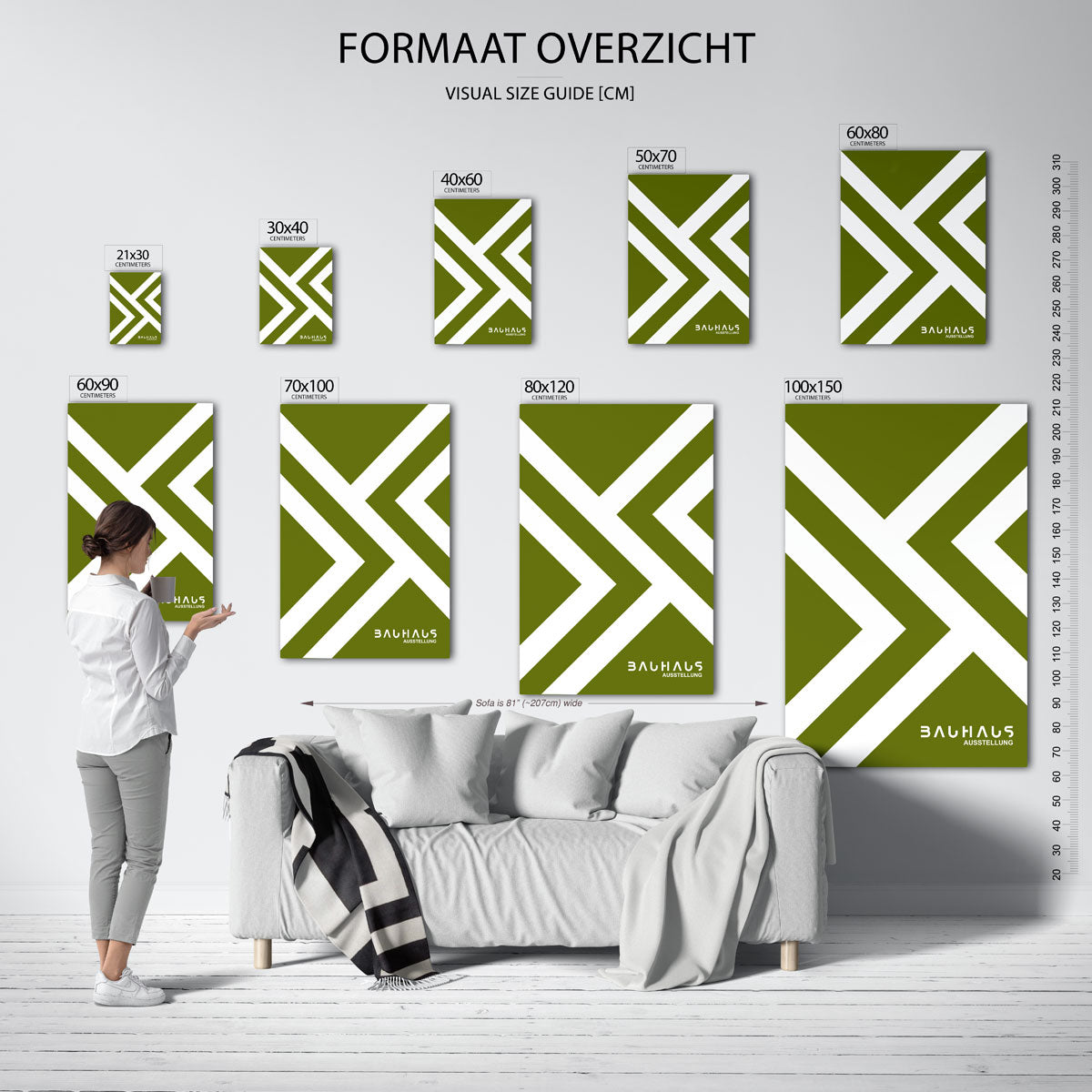Lijnen en vlakken Poster