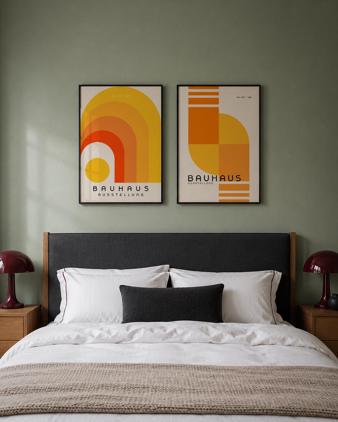 Kleurvolle boogvormen Posterset