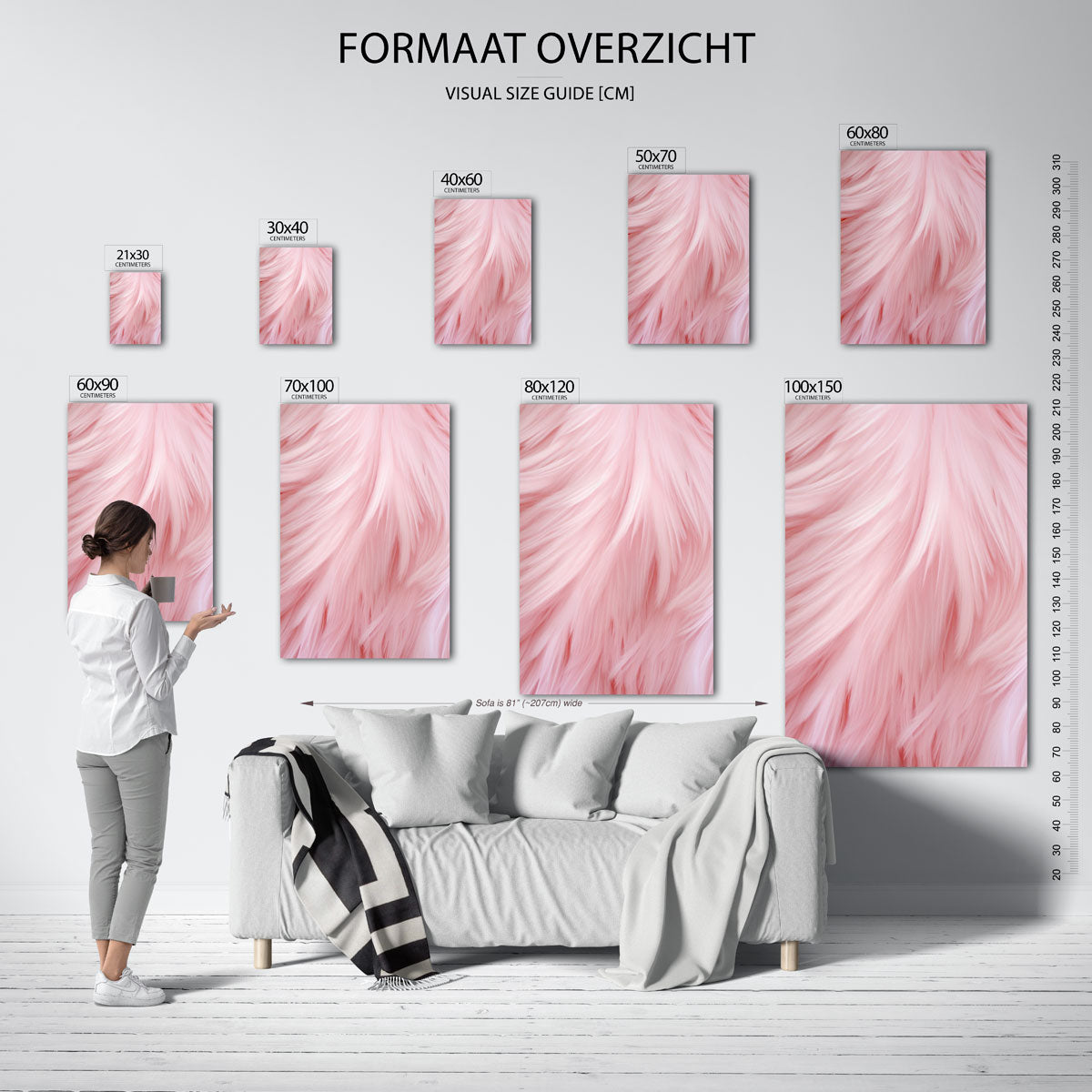 Roze veren Poster