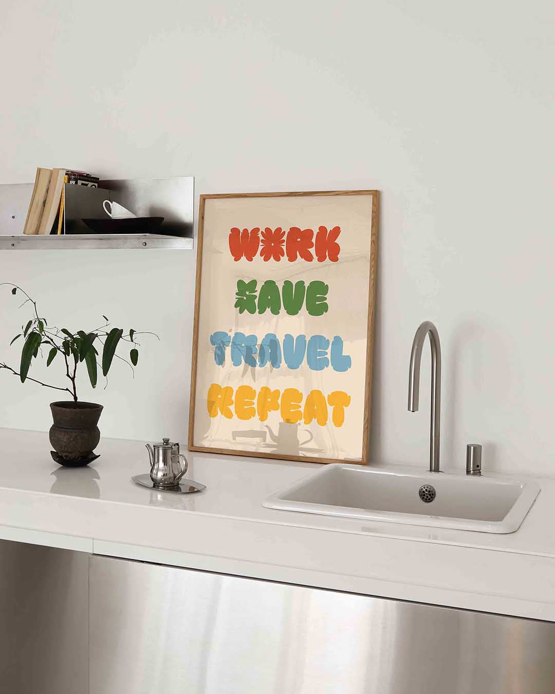 Work save travel repeat Poster