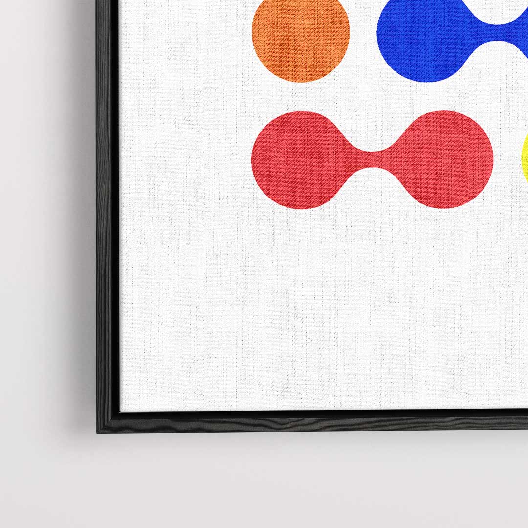 Bunte Molekül-Kunstwerke