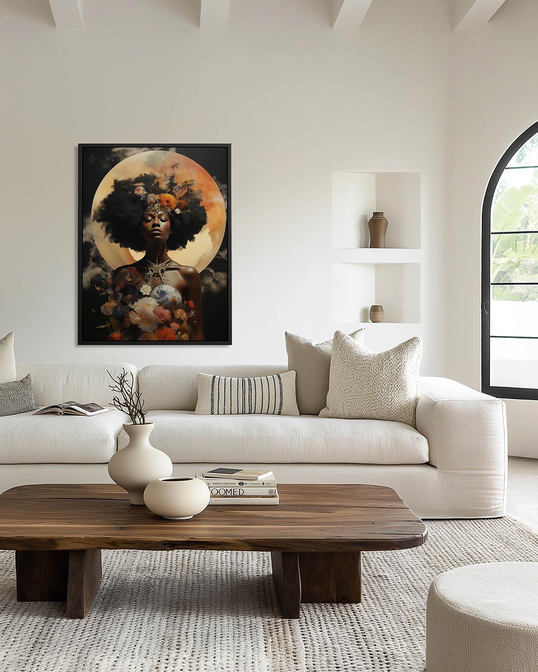 Kosmische bloemenpracht Kunstwerk