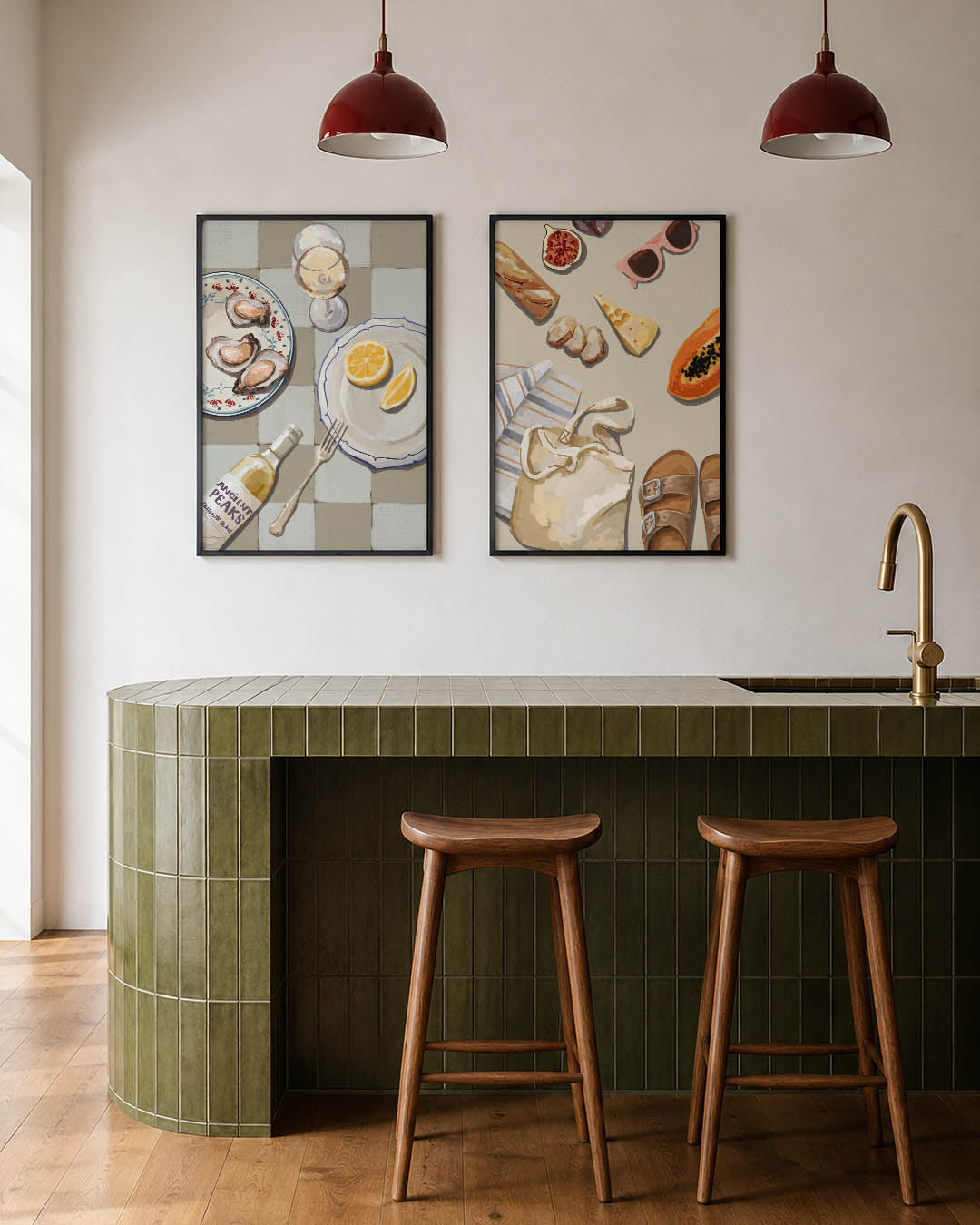 Eettafel compositie Posterset