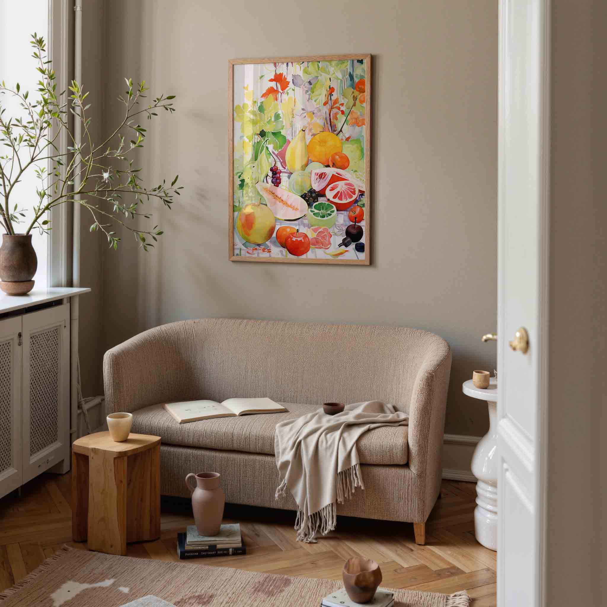 Fruit en bladeren Poster