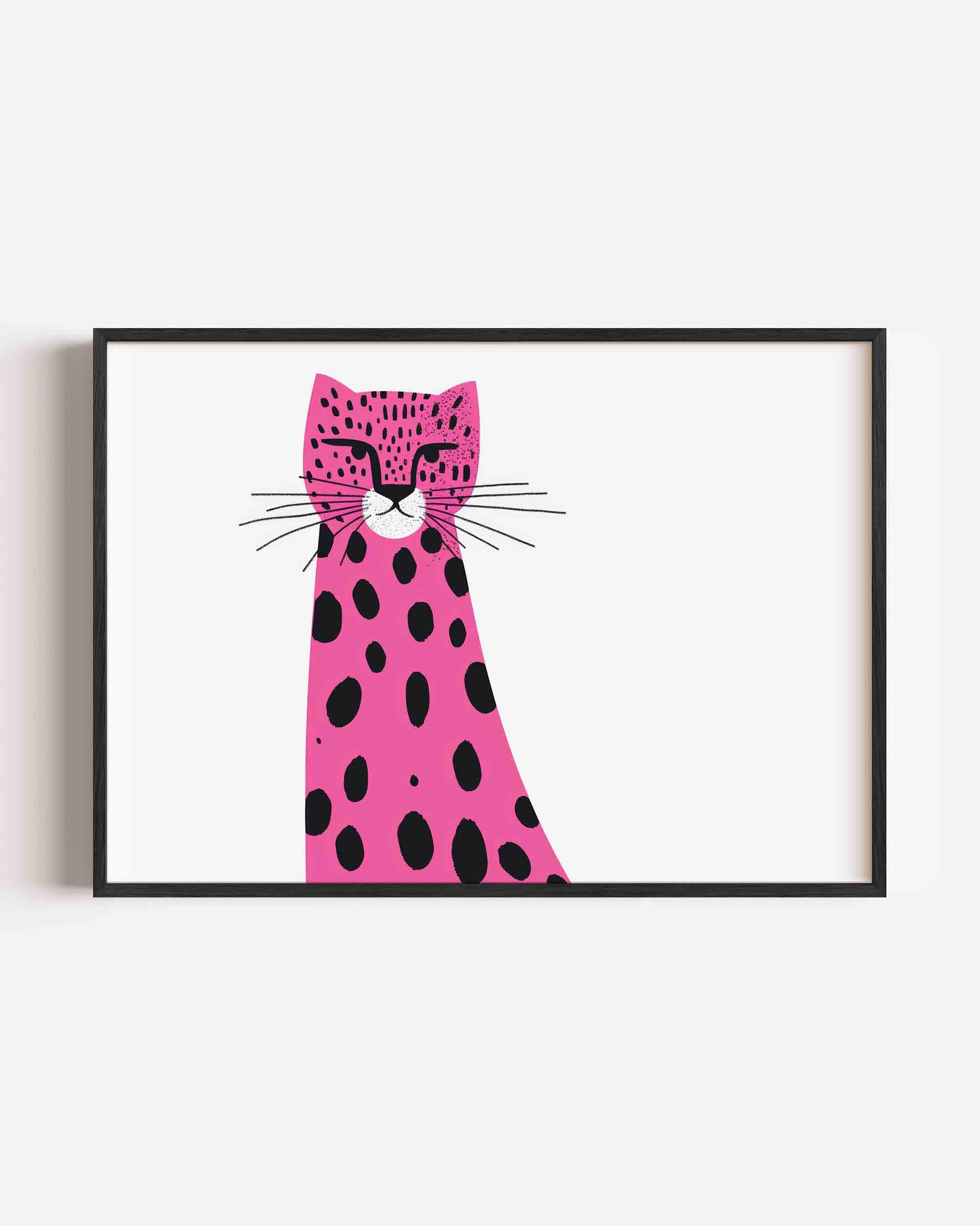 Roze luipaard Poster