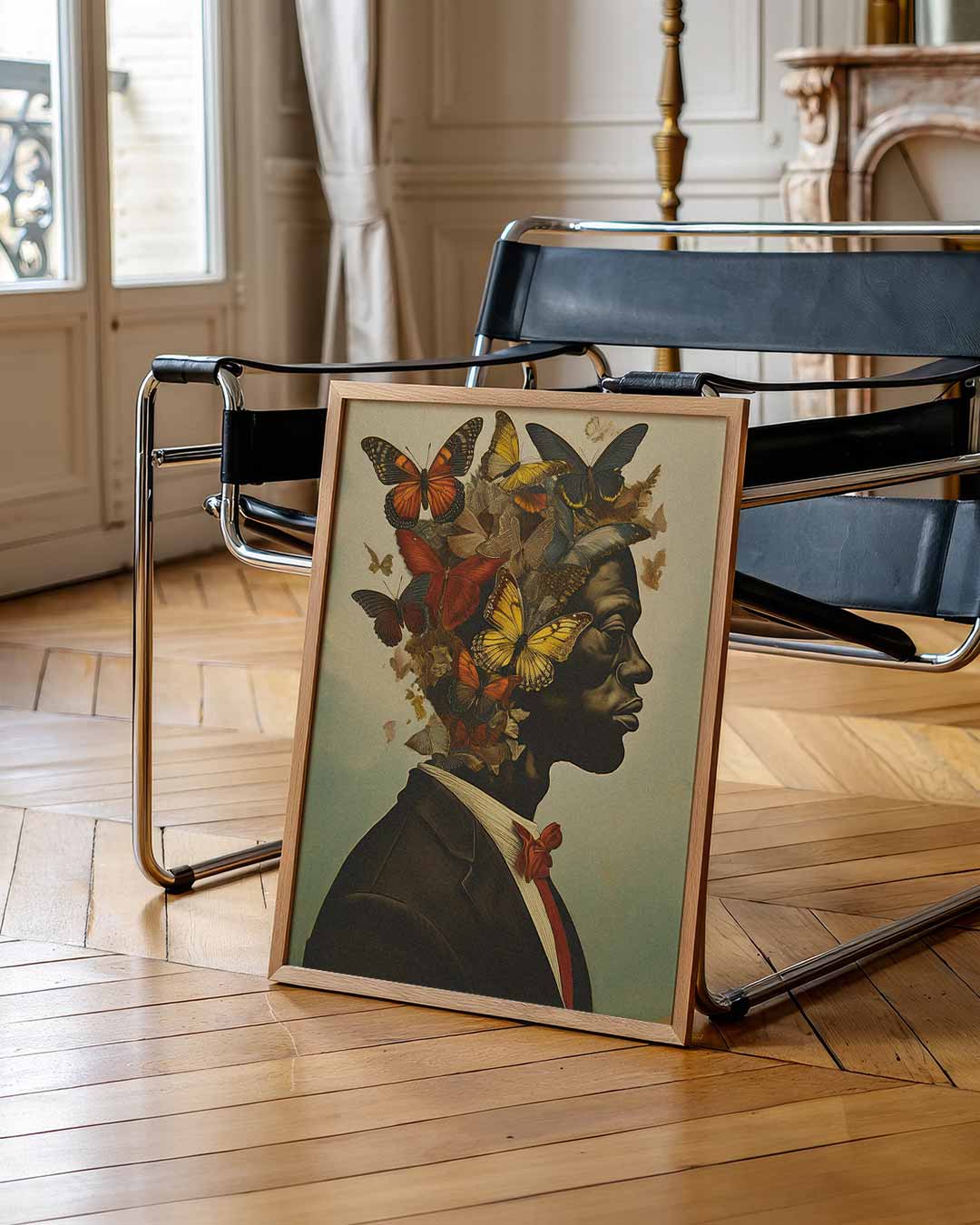 Vlinderdromen Portret Poster-WallArtistic