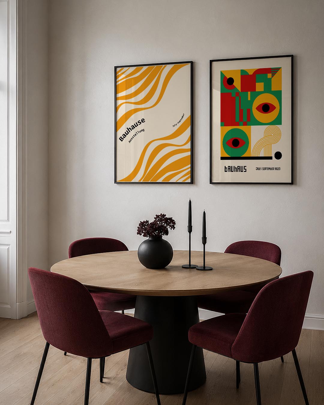Golvend lijnenspel Posterset