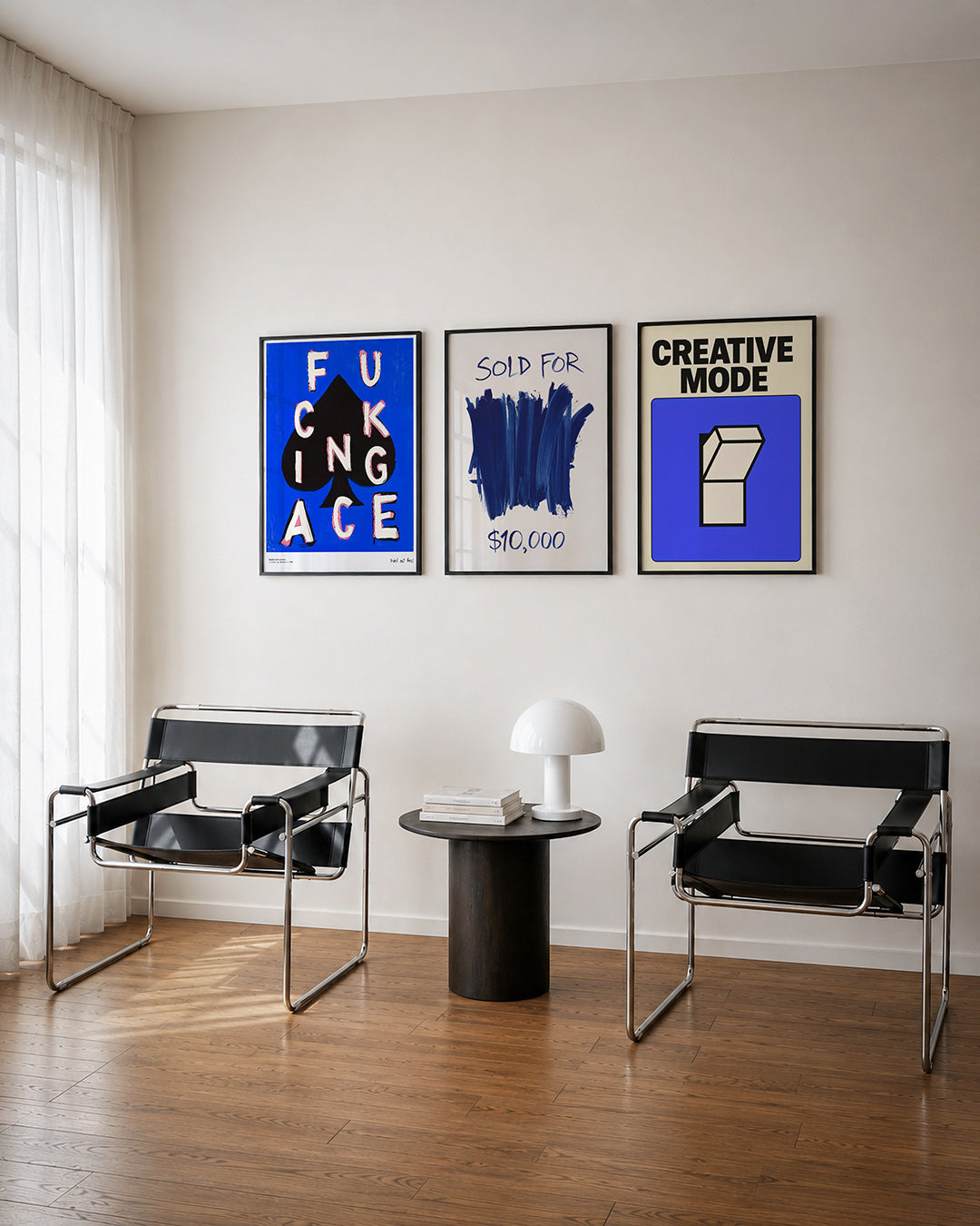 Speelse typografie Posterset
