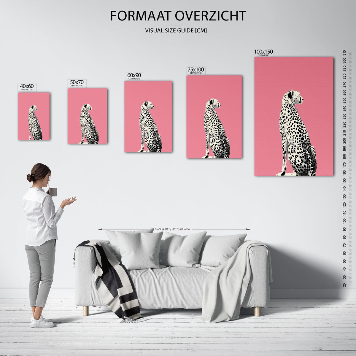 Jachtluipaard Kunstwerk