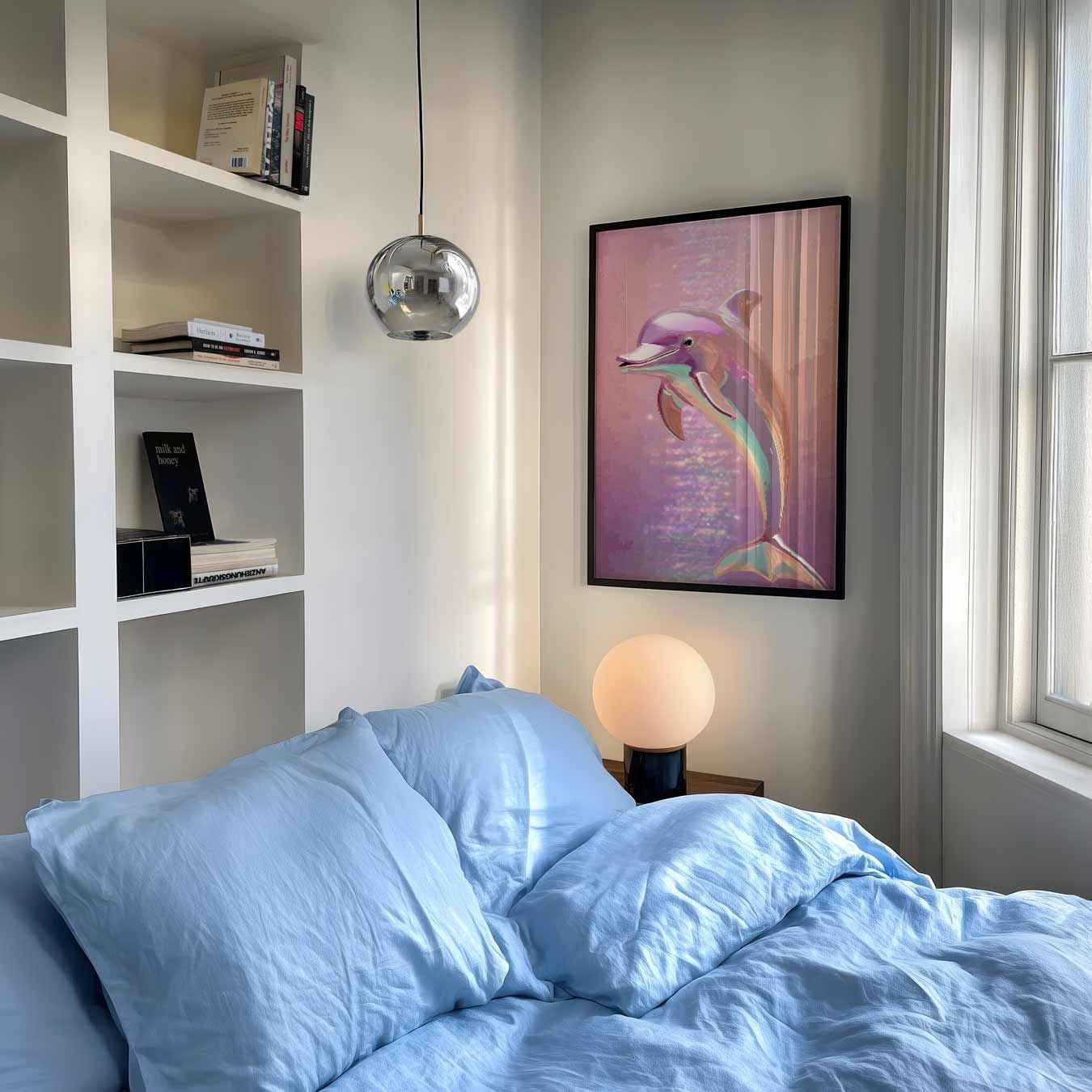 Betoverende Dolfijn Fantasie Poster-WallArtistic