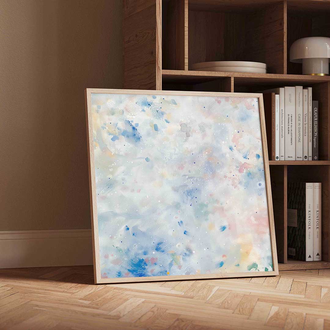 Abstracte pastelkleuren Poster