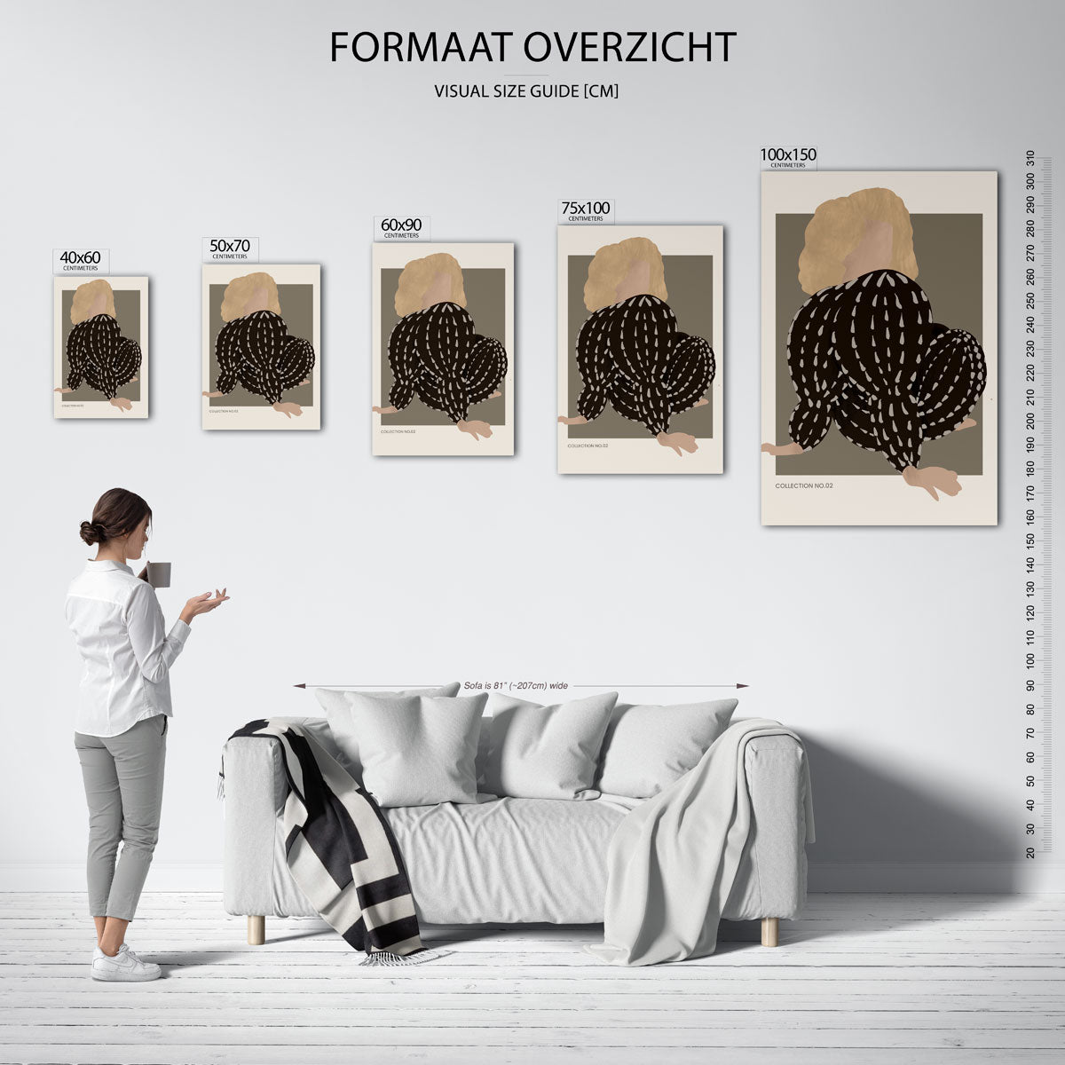 Gestileerde vormen Kunstwerk