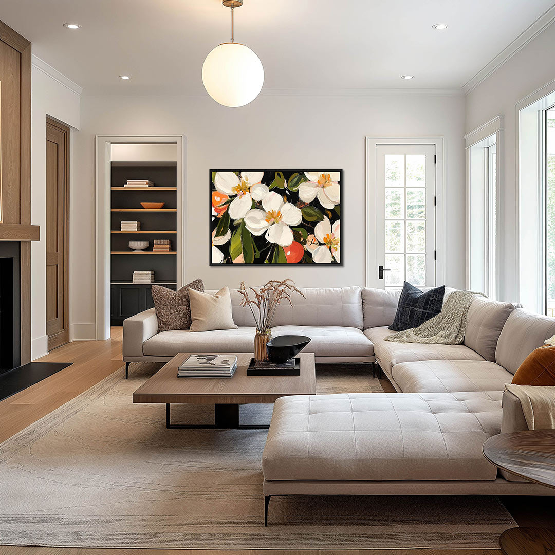 Bloemrijke compositie Kunstwerk