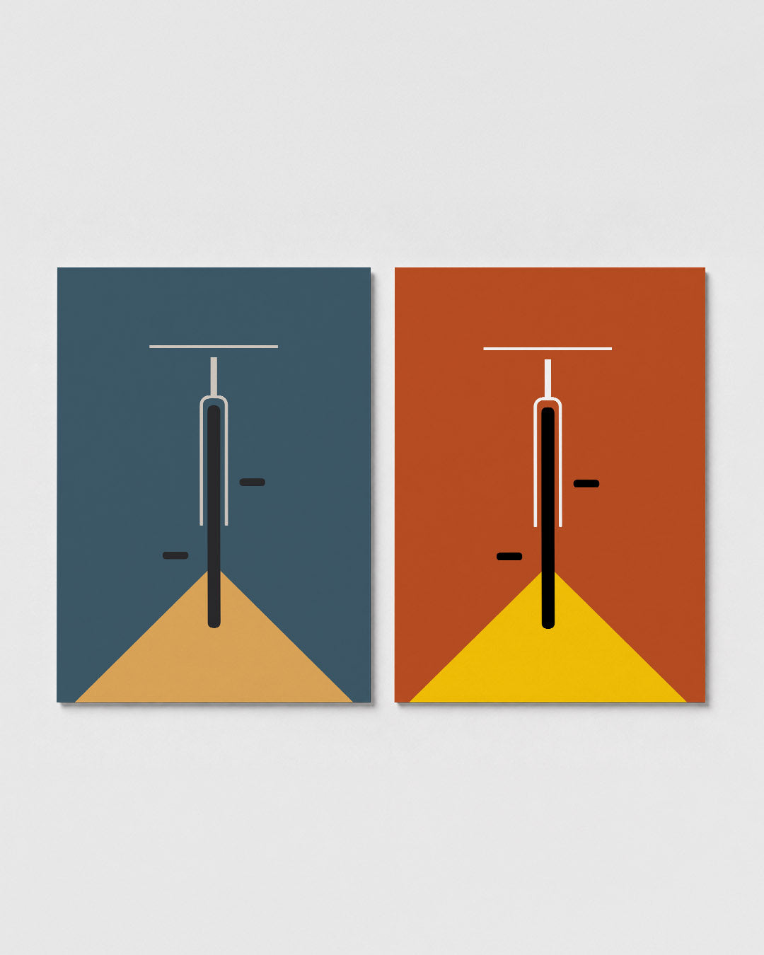 Fiets en licht Posterset