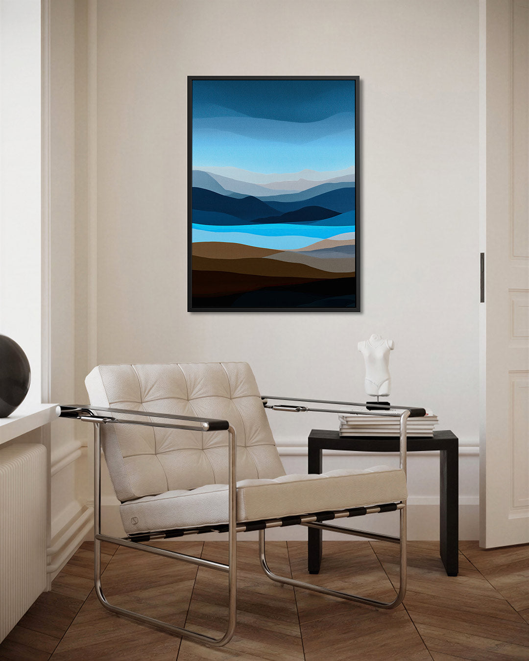Gelaagde landschap Kunstwerk