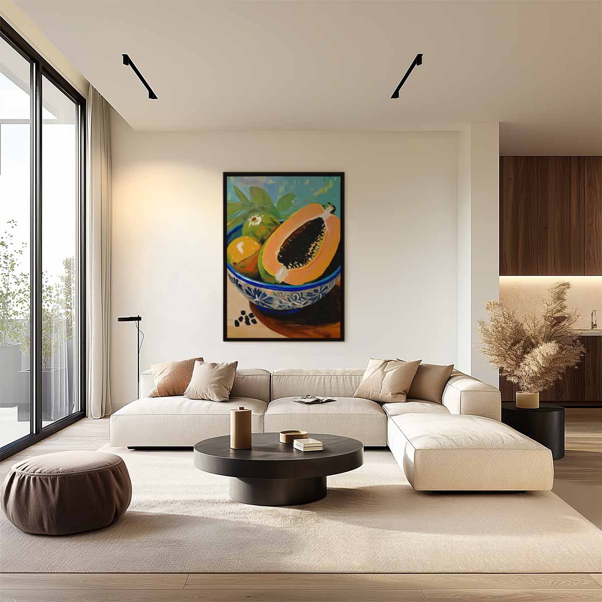 Tropische Vruchtenschaal Kunstwerk-canvas-dibond-plexiglas-wanddecoratie-WallArtistic