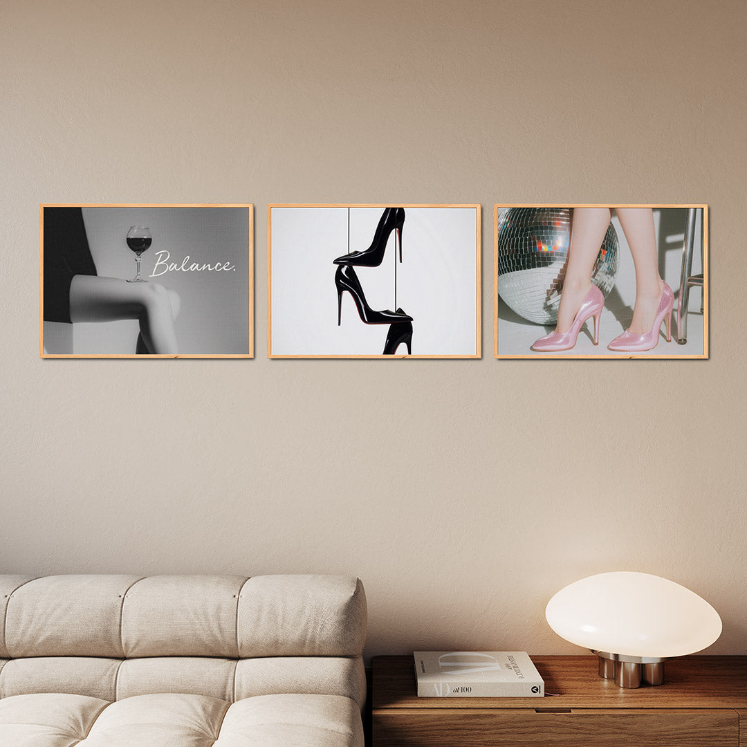 Glas en lijnenspel Posterset