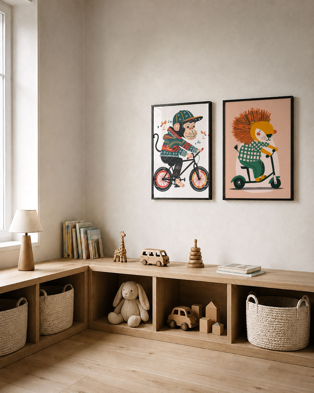 Speelse fietsavontuur Posterset